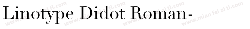 Linotype Didot Roman字体转换